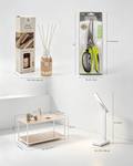 Set Hogar Esencial 4 en 1 - Mesa Auxiliar + Lámpara LED + Mikado Holy Touch + Tijeras Multiusos