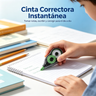 Set de Papelería Escolar 4 Piezas - Notas Adhesivas, Bloc, Corrector y Cinta