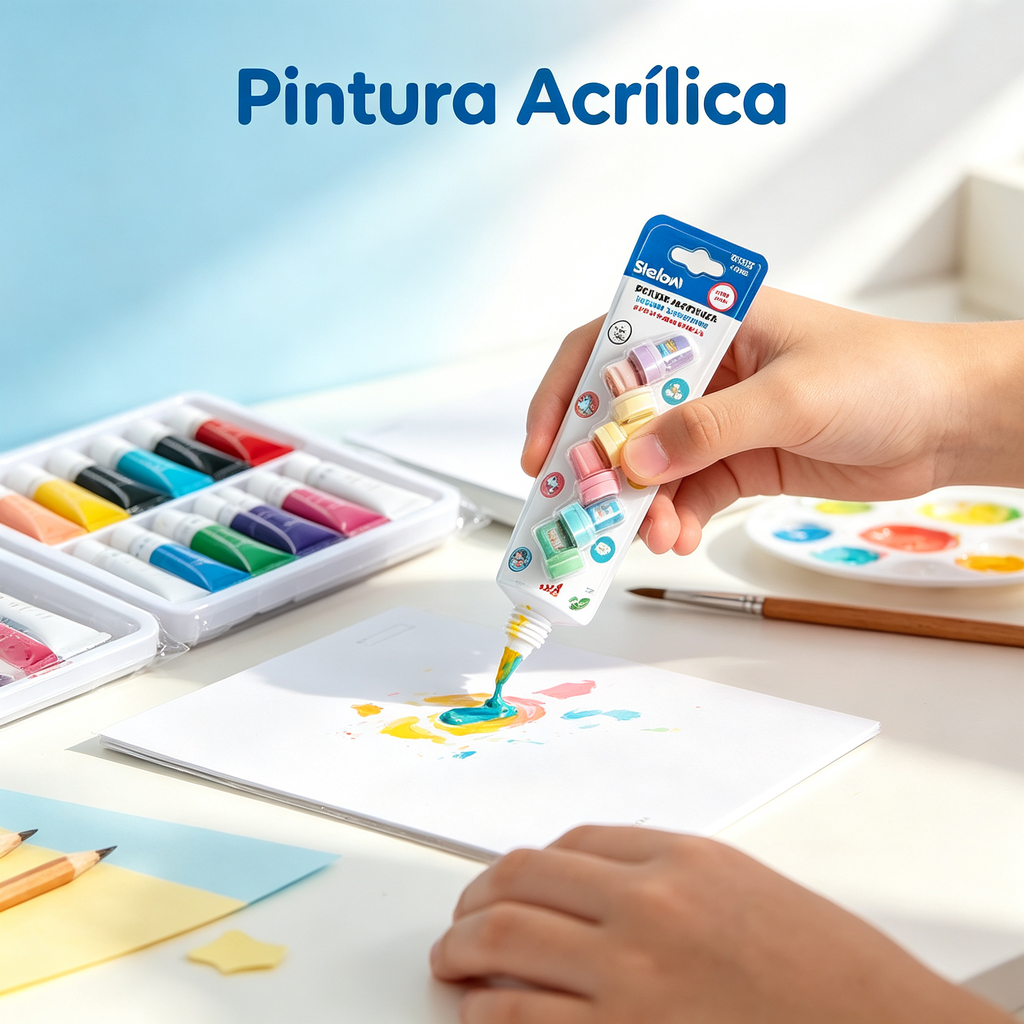 Set de Papelería Creativa - Tampones, Pintura, Notas y Cortador A5