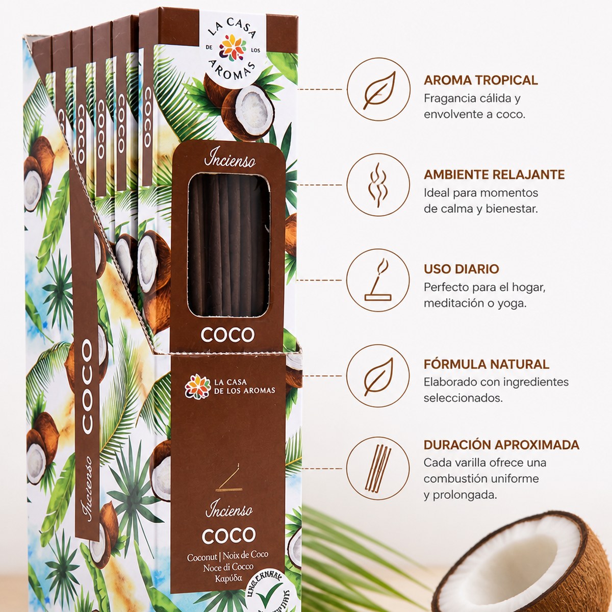 Incienso de Coco La Casa de los Aromas