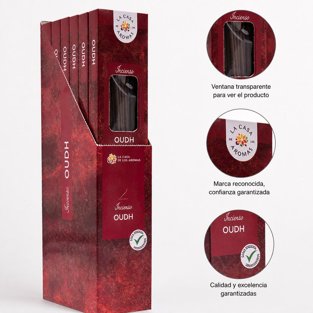 Incienso Oudh La Casa de los Aromas (6 Unidades)