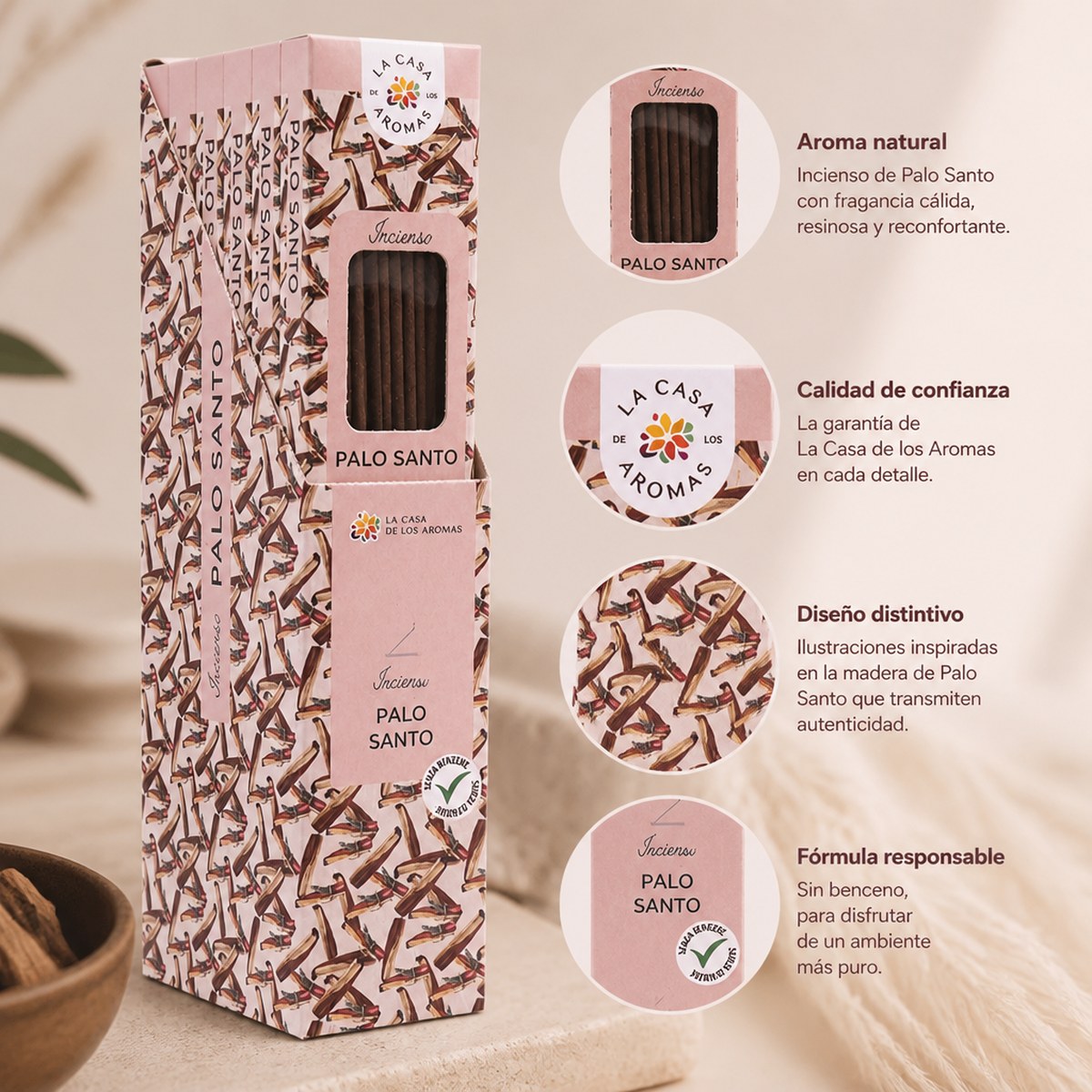 Incienso de Palo Santo La Casa de los Aromas