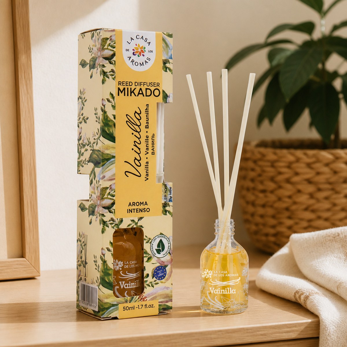 Difusor de Varillas Vainilla de 50ml de La Casa de los Aromas