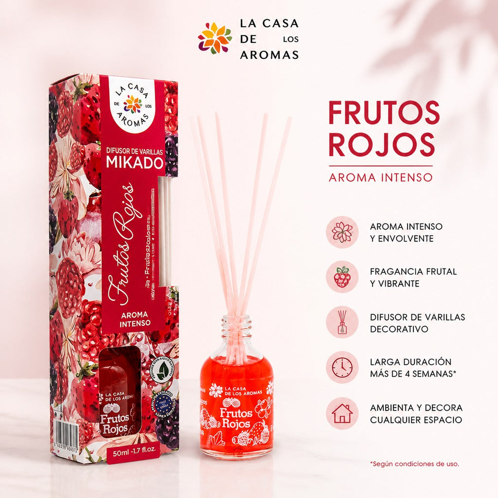 Difusor de Varillas Frutos Rojos