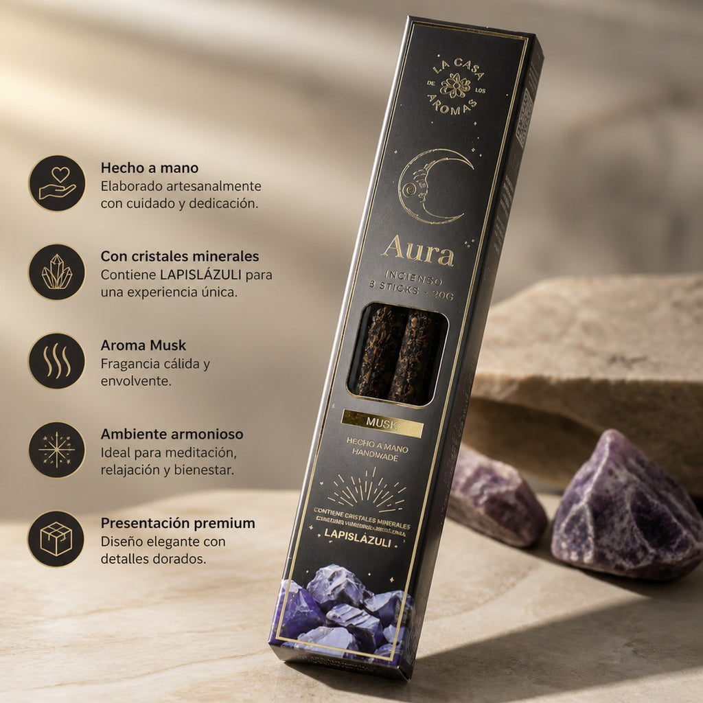 Incienso Aura Musk Lapis Lazuli