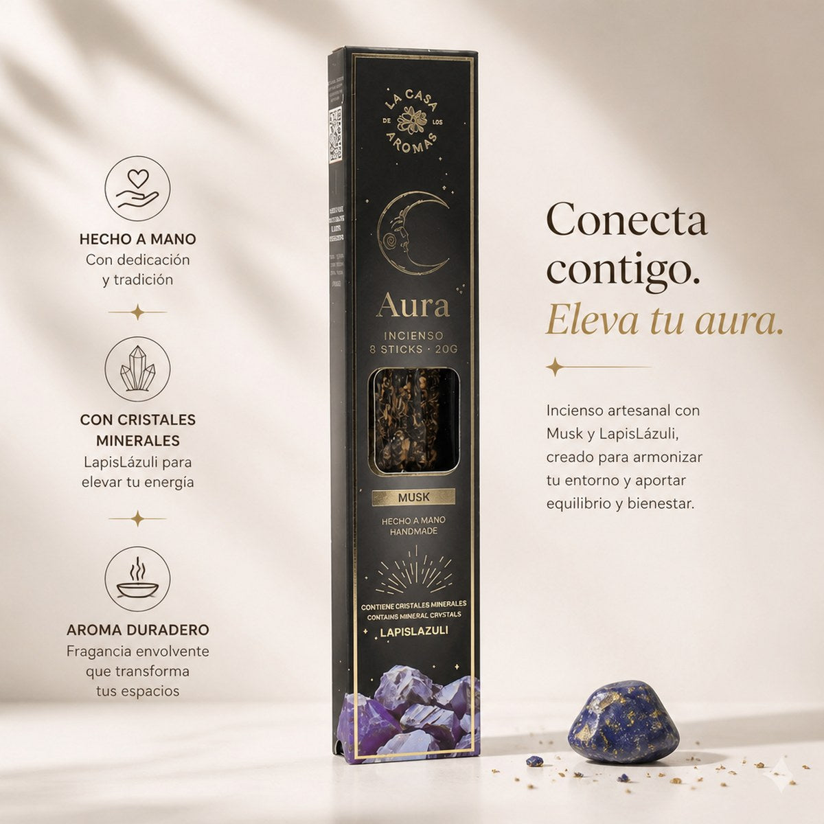 Incienso Aura Musk Lapis Lazuli