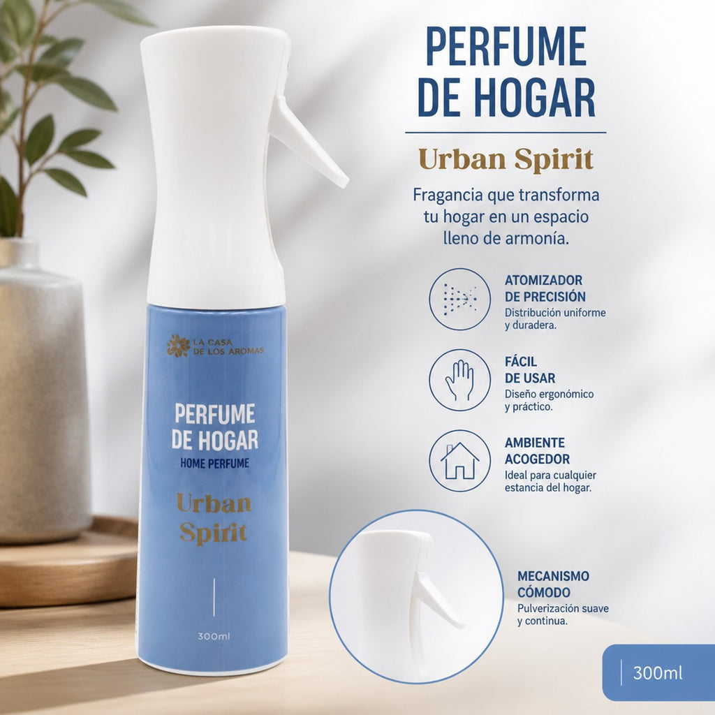 Perfume de Hogar La Casa de los Aromas Urban Spirit 300ml
