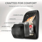Cabezal de masaje shiatsu 3D sin cable, recargable, con calor, masajeador eléctrico portátil para el cuello, hombros y espalda, adecuado para el hogar, oficina y automóvil