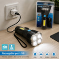 Linterna LED USB Recargable ExtroStar