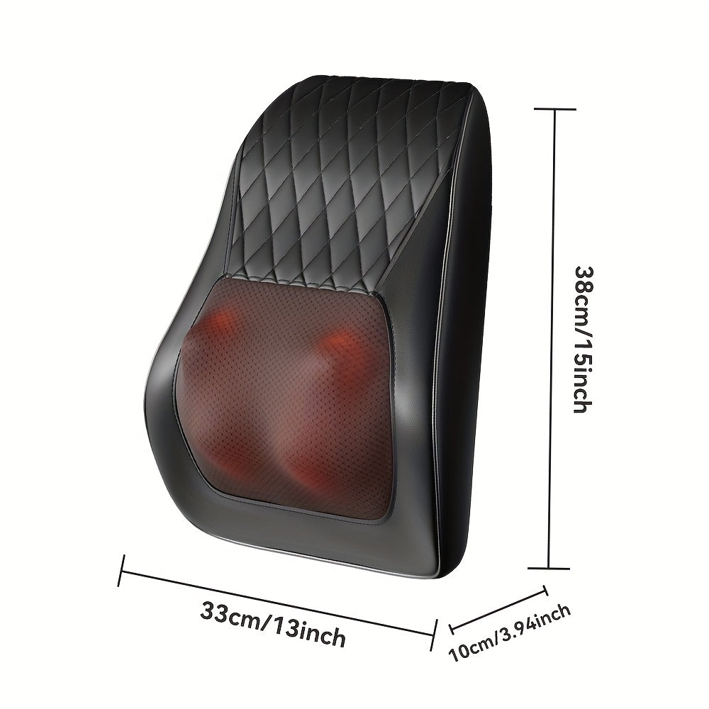 Cabezal de masaje shiatsu 3D sin cable, recargable, con calor, masajeador eléctrico portátil para el cuello, hombros y espalda, adecuado para el hogar, oficina y automóvil