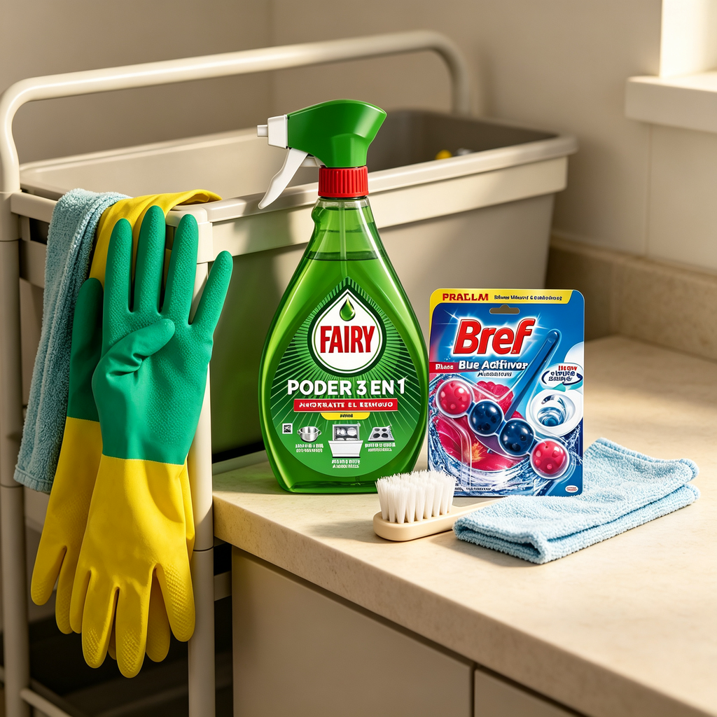 Kit de Limpieza del Hogar - Spray Multiusos + Colgador WC + Guantes