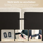 Sofá sin armazón, módulo de sofá tres plazas extra grande, hecho de cómodo material chenille, ideal para el salón, diseño antiresbaladizo, sin necesidad de montaje, color beige claro