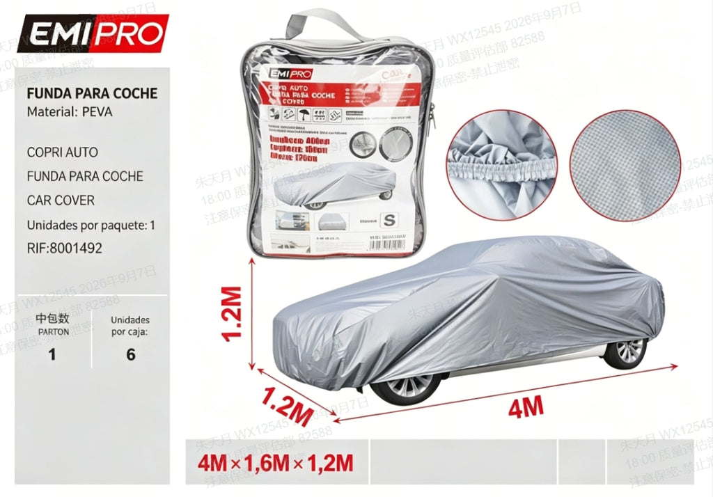 Funda para Coche Copólimero EVA | Antipolvo y Lluvia | Exterior