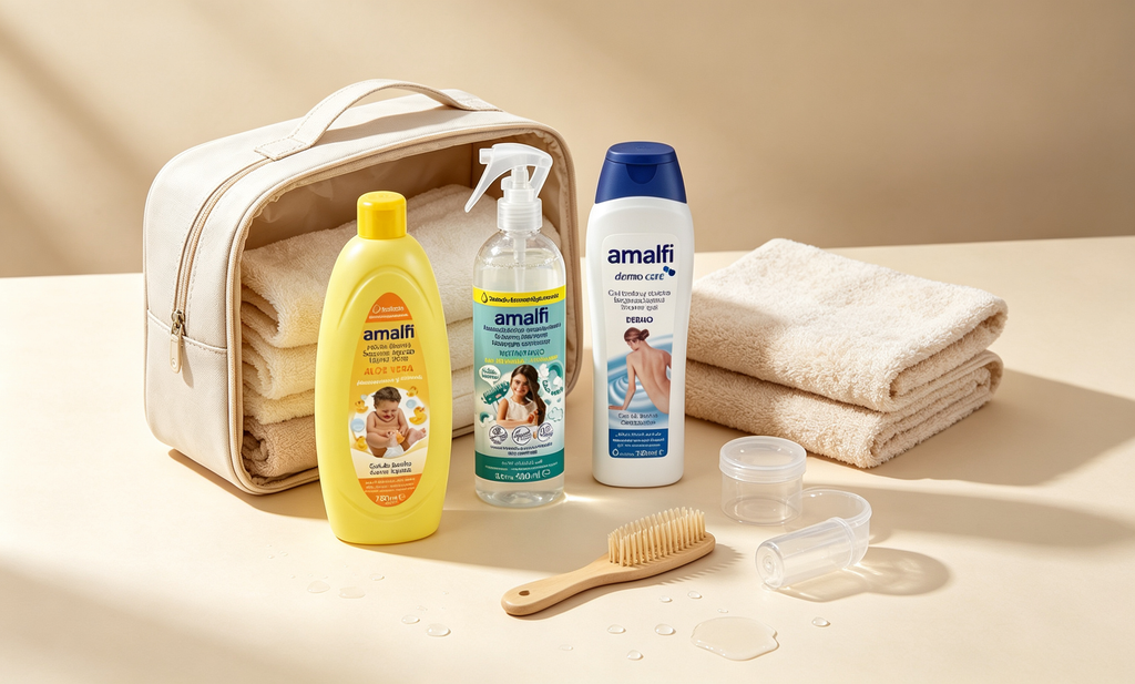 Set Higiene y Cuidado Personal 3 en 1 - Jabón Bebé Aloe Vera + Spray Acondicionador + Gel Ducha Dermo