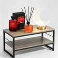 Set Decoración Oriental Premium 4 en 1 - Mesa de Centro + Perfume Fire + Mikado Soul + Lámpara Luna