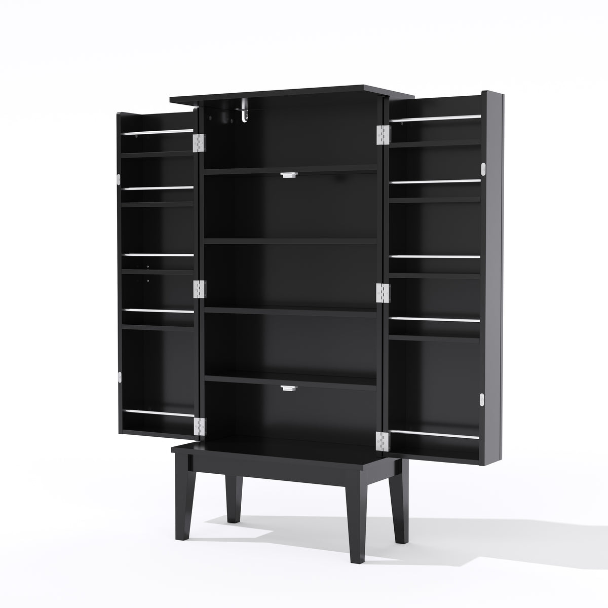 Gabinete de cocina de 120X59X30cm, gabinete, bufete, gabinete de almacenamiento de dos puertas con capacidad para colgar la puerta, gabinete de almacenamiento en estilo vintage, ideal para la cocina, comedor, salón y pasillo