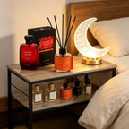Set Decoración Oriental Premium 4 en 1 - Mesa de Centro + Perfume Fire + Mikado Soul + Lámpara Luna