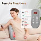 Cabezal de masaje shiatsu 3D con función de calor, masajeador portátil de 12V para el cuello y hombros, masajeador eléctrico para el dorso para uso en el hogar, oficina y automóvil, 12W de potencia