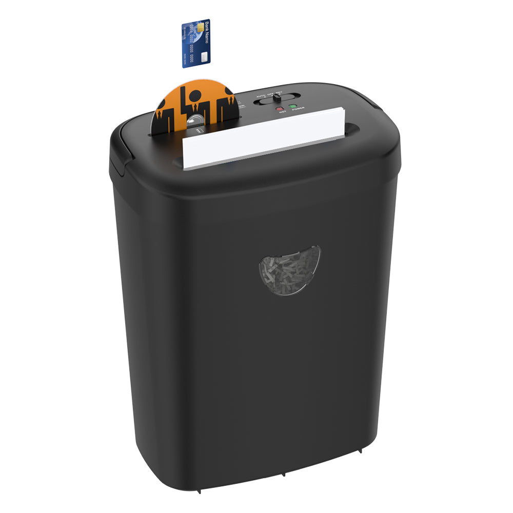 Desmenuzador de papel de corte transversal de 12 hojas, de 6,4 galones, de alta resistencia para papel/CD/carta, ultra silencioso para el hogar y el despacho