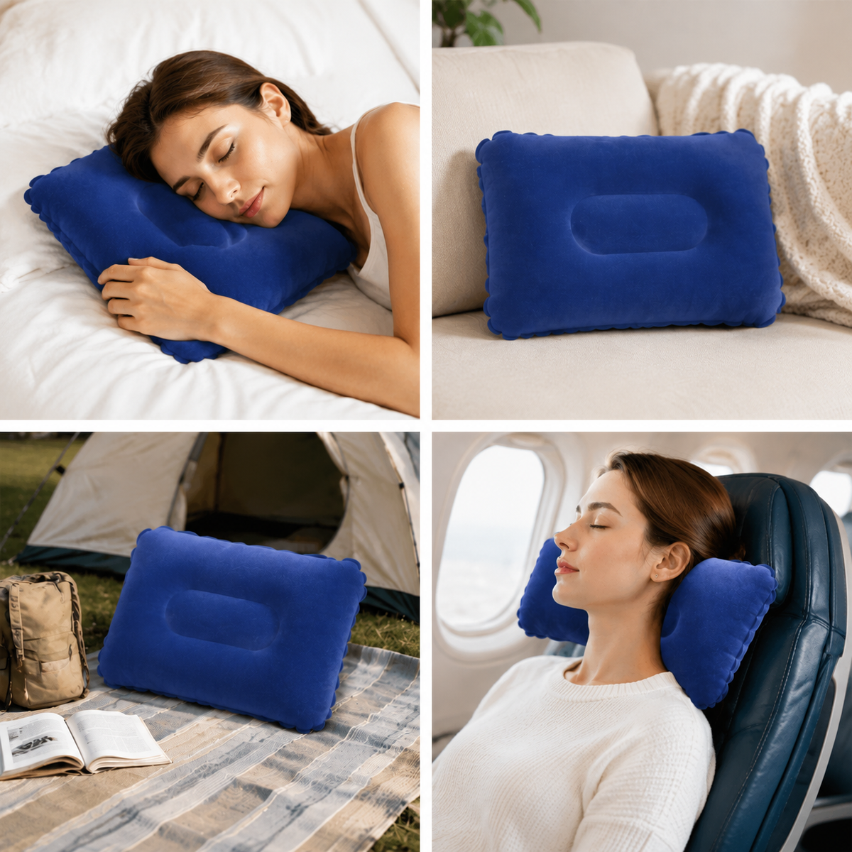 Almohada de Viaje Ergonómica | Cojín Cervical para Descanso y Siesta