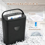 Desmenuzador de papel de corte transversal de 12 hojas, de 6,4 galones, de alta resistencia para papel/CD/carta, ultra silencioso para el hogar y el despacho