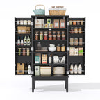 Gabinete de cocina de 120X59X30cm, gabinete, bufete, gabinete de almacenamiento de dos puertas con capacidad para colgar la puerta, gabinete de almacenamiento en estilo vintage, ideal para la cocina, comedor, salón y pasillo