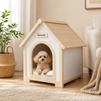 Casa para mascotas de madera para el interior – Casa para gatos de madera FSC® Solid Wood Furniture for Small Pets, Scandinavian Pet Shelter Katzenhaus & Hundehütte aus Holz – Skandinavische Tiermöbel aus FSC® Massivholz für kleine Hausti