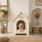 Casa para mascotas de madera para el interior – Casa para gatos de madera FSC® Solid Wood Furniture for Small Pets, Scandinavian Pet Shelter Katzenhaus & Hundehütte aus Holz – Skandinavische Tiermöbel aus FSC® Massivholz für kleine Hausti