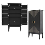 Gabinete de cocina de 120X59X30cm, gabinete, bufete, gabinete de almacenamiento de dos puertas con capacidad para colgar la puerta, gabinete de almacenamiento en estilo vintage, ideal para la cocina, comedor, salón y pasillo