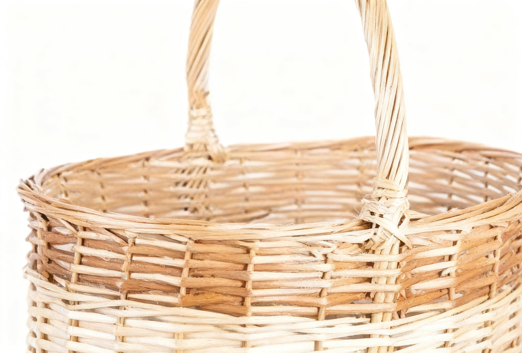 Cesta Mimbre Bicolor Alta Cádiz 38x30x20 cm