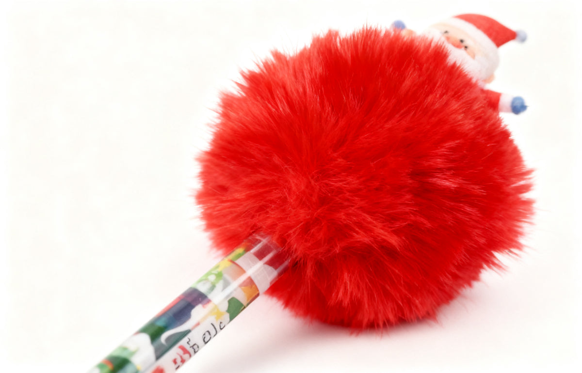 BOLIGRAFO BORRABLE POMPOM NAVIDEÑO