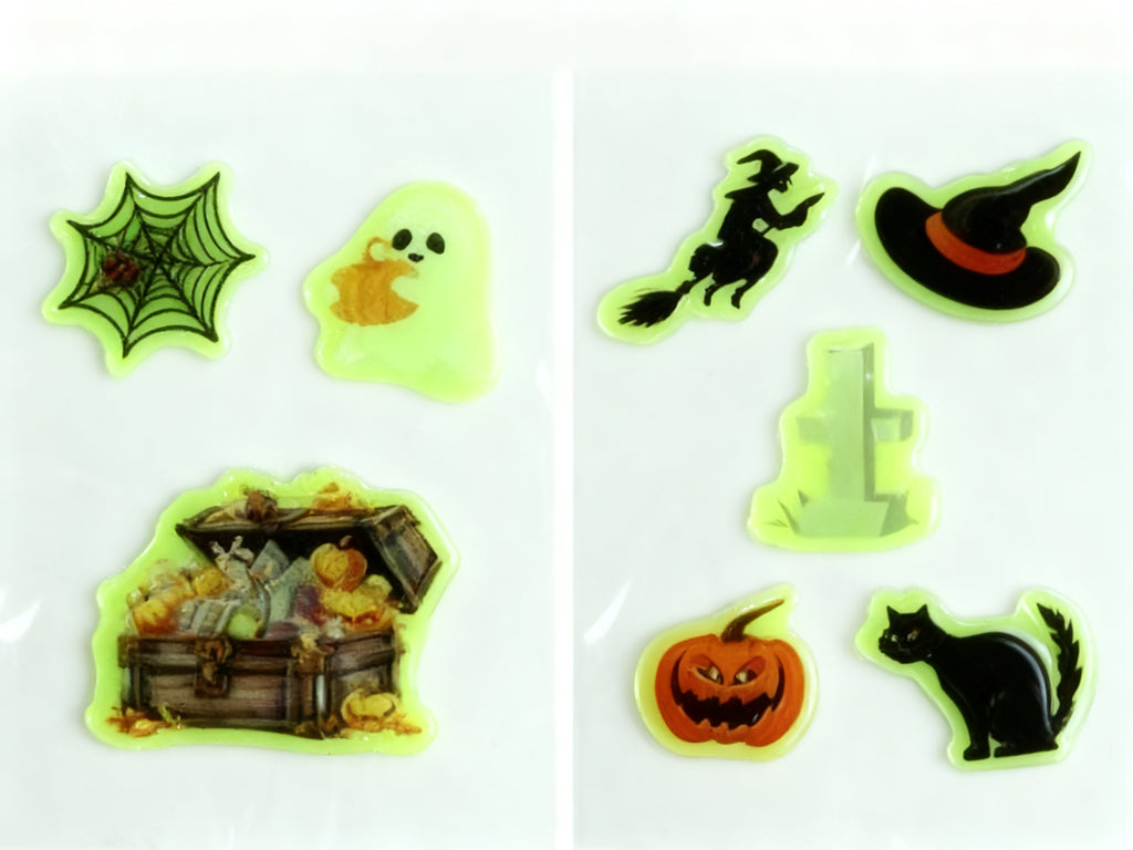 Calcomanias Luminosas de Gelatina para Halloween