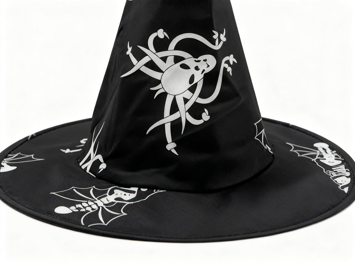 SOMBRERO TRIANGULAR HALLOWEEN DOBLE CAPA 1PC