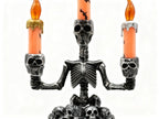 Lámpara de Calavera con Tres Velas para Halloween