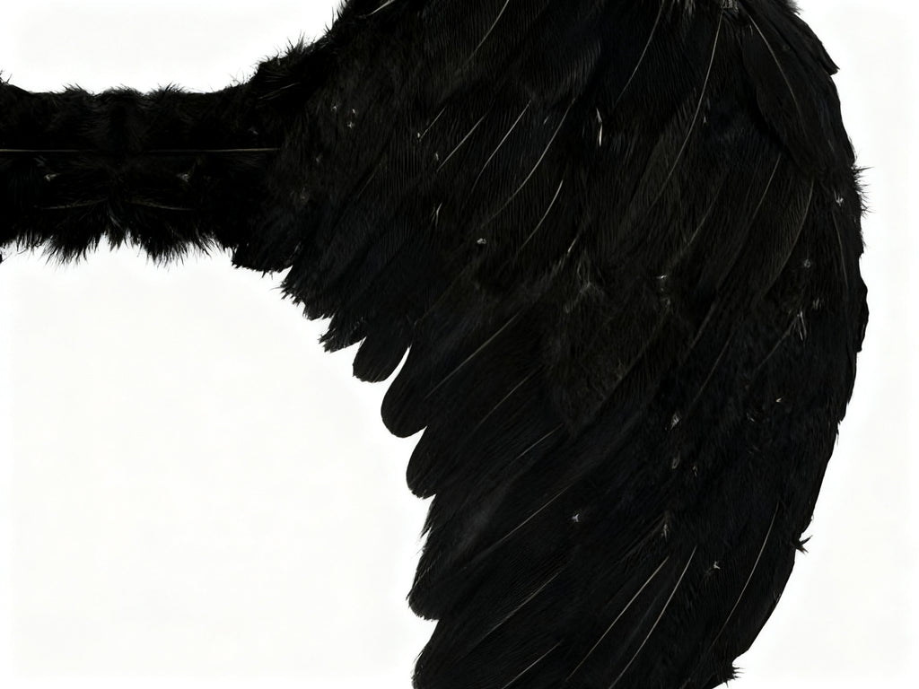 Alas de Ángel con Plumas Negras