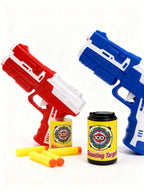 PISTOLAS JUGUETE CON 2 BOTES Y 8 DARDOS