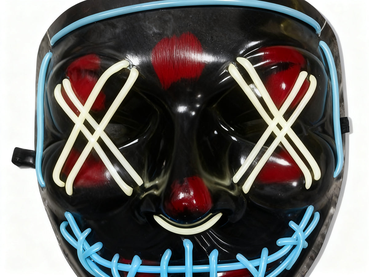 Mascarilla Fluorescente para Halloween 1 Pieza