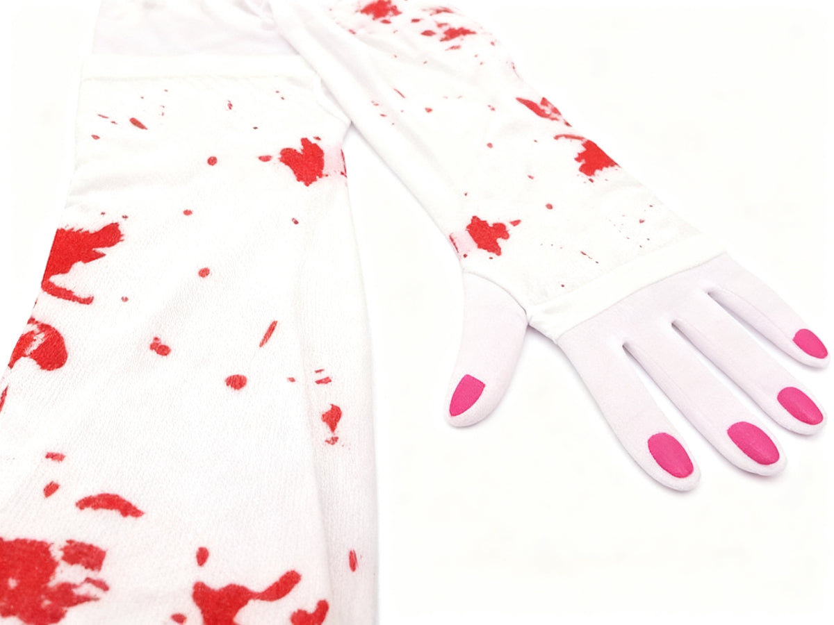 Guante de Halloween con Manchas de Sangre