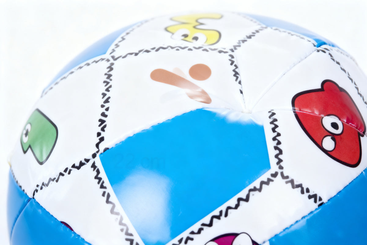 BALÓN PLÁSTICO DECORADO NÚMEROS 22 CM