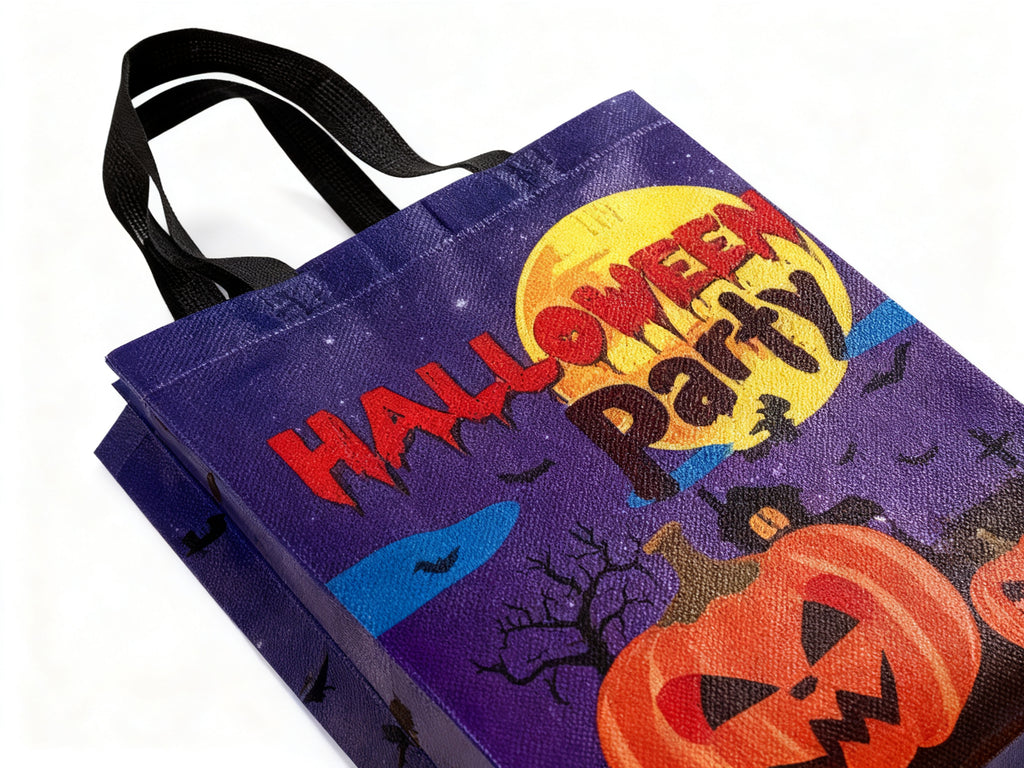 Bolsa de Tela No Tejida Laminada para Halloween 1 Unidad
