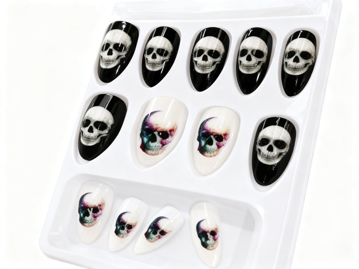 Uñas Postizas Halloween Adulto 12 Piezas