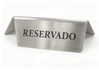 PLACA ACERO RESERVADO MY BAR