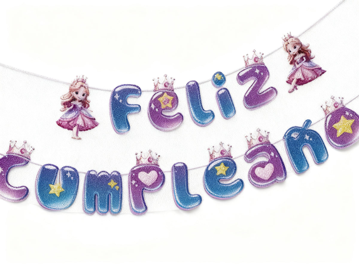 Guirnalda Feliz Cumpleaños Princesa