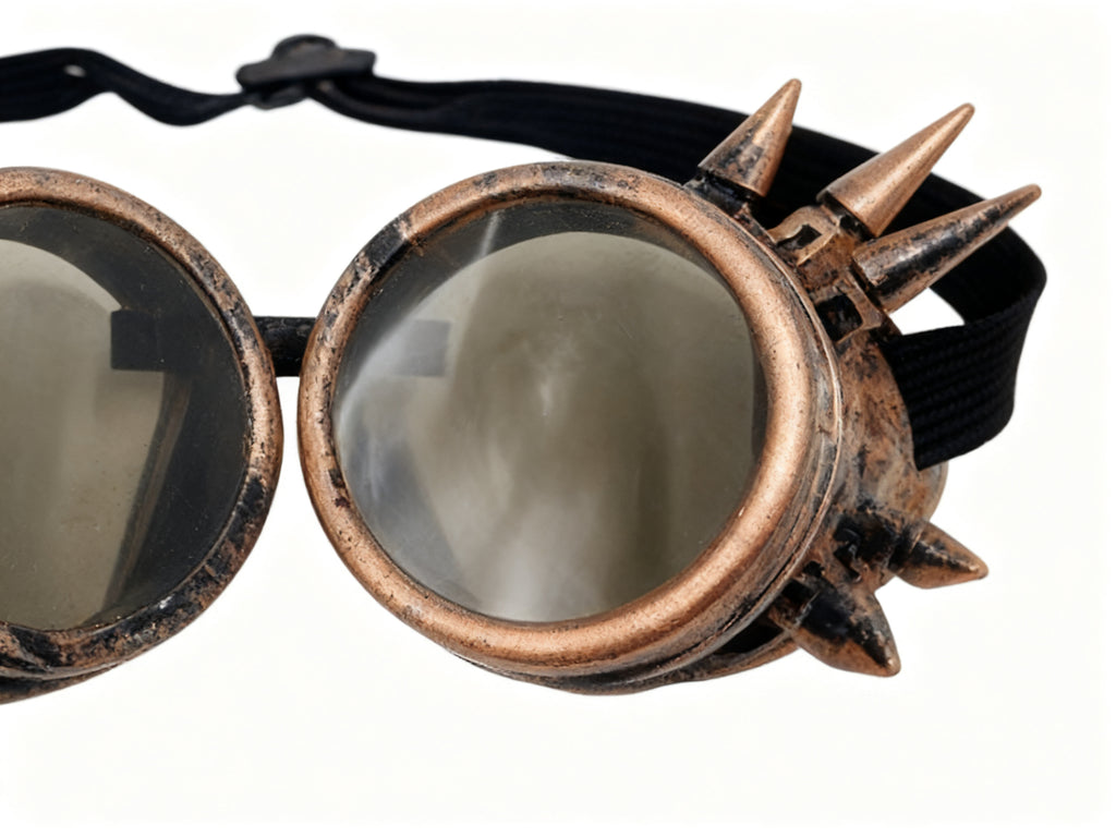 Gafas Punk Rojo-Dorado para Disfraces