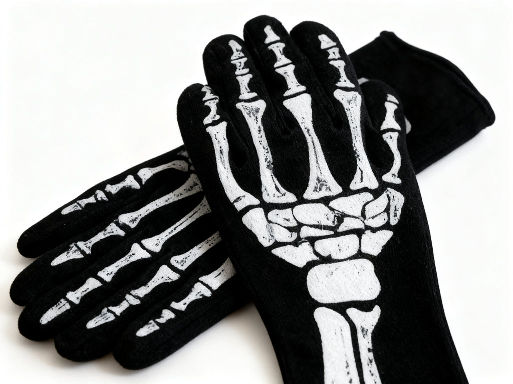 GUANTES CON HUESOS PARA HALLOWEEN