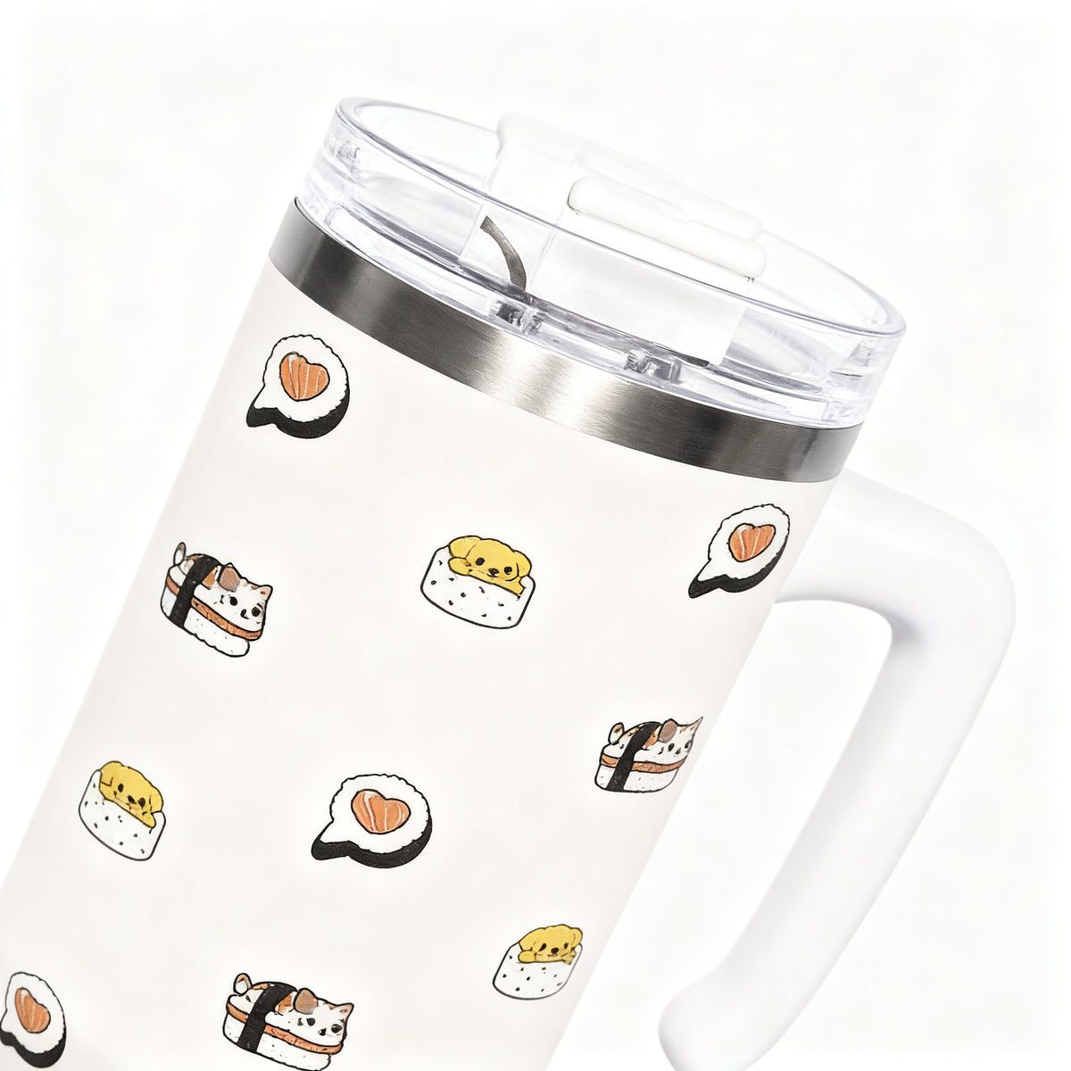 Mug Térmico 600ml Sushi Animales