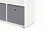 ESTANTERIA 3 NIVEL CON 2 CAJONES MOBLEKIT