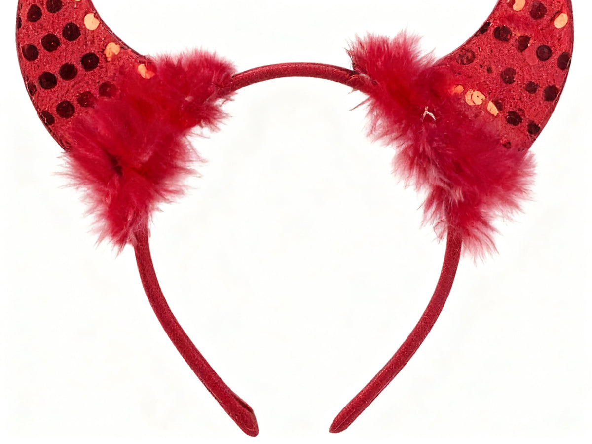 Diadema de Cuernos Rojos para Halloween