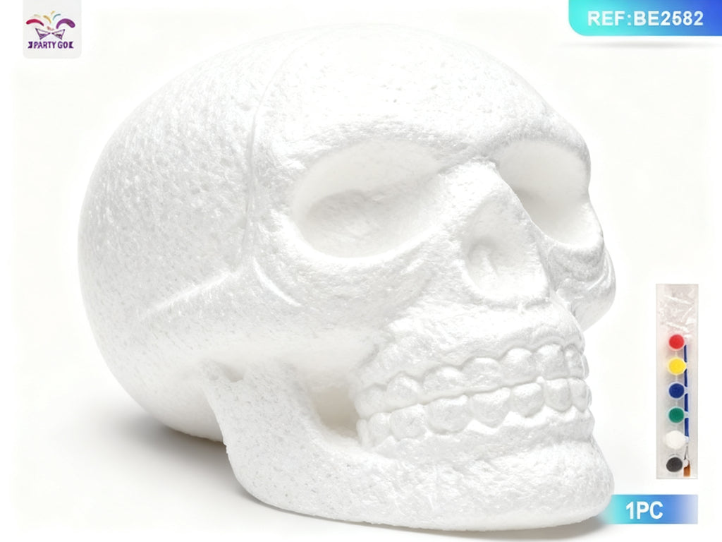 Calavera de Halloween con Set de Pinceles