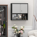 Gabinet de almacenamiento metálico alto con 2 puertas y estantes ajustables, gabinete de despensa de acero para la cocina, sala de estar, comedor, oficina doméstica